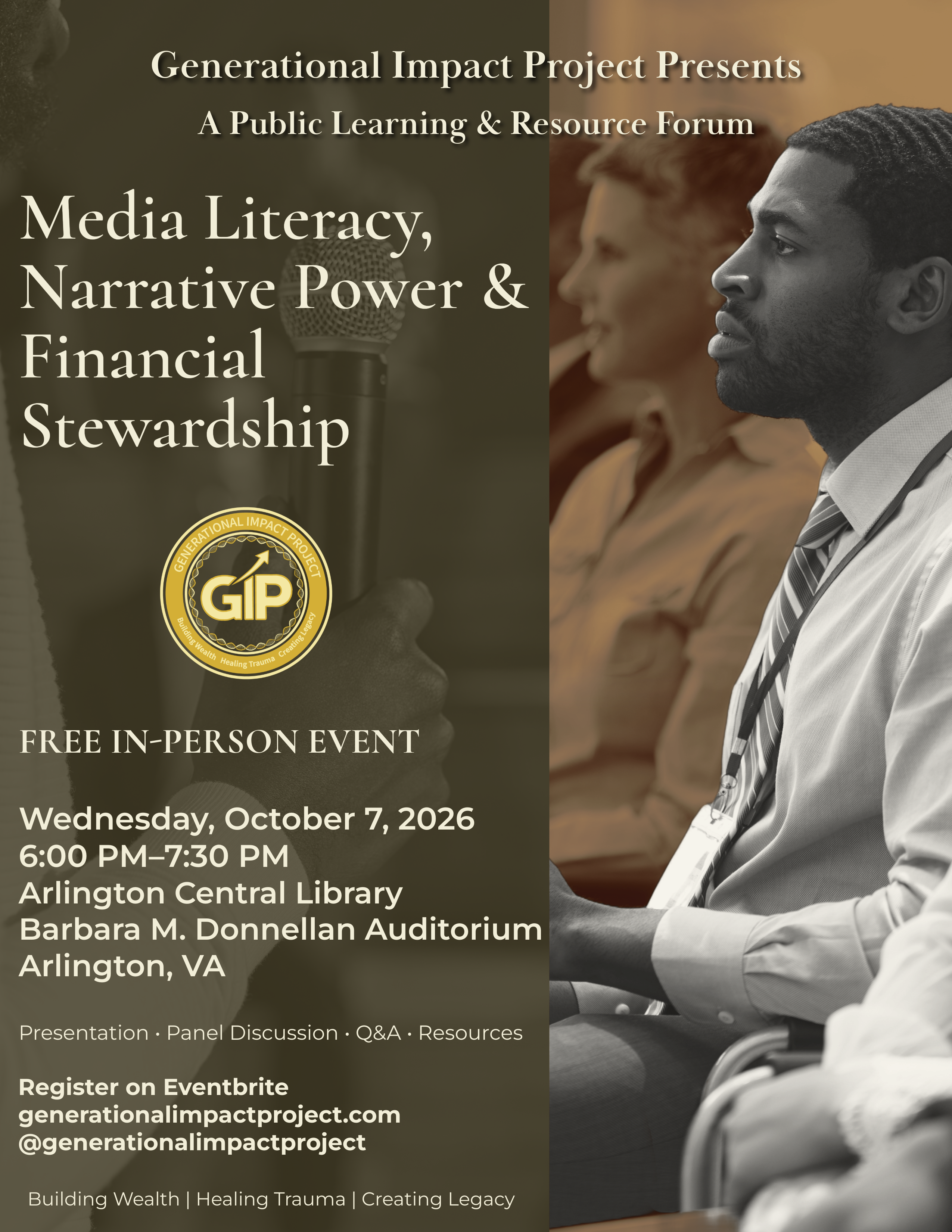 Media Literacy, Narrative Power and Financial Stewardship event graphic